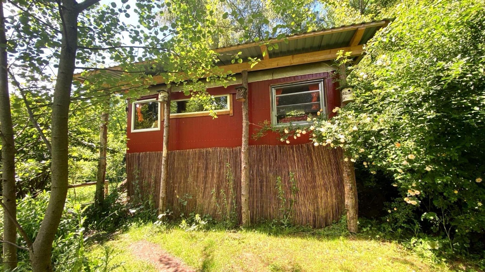 Kuscheliger Zirkuswagen Im Wildgarten Witzenhausen Exterior foto
